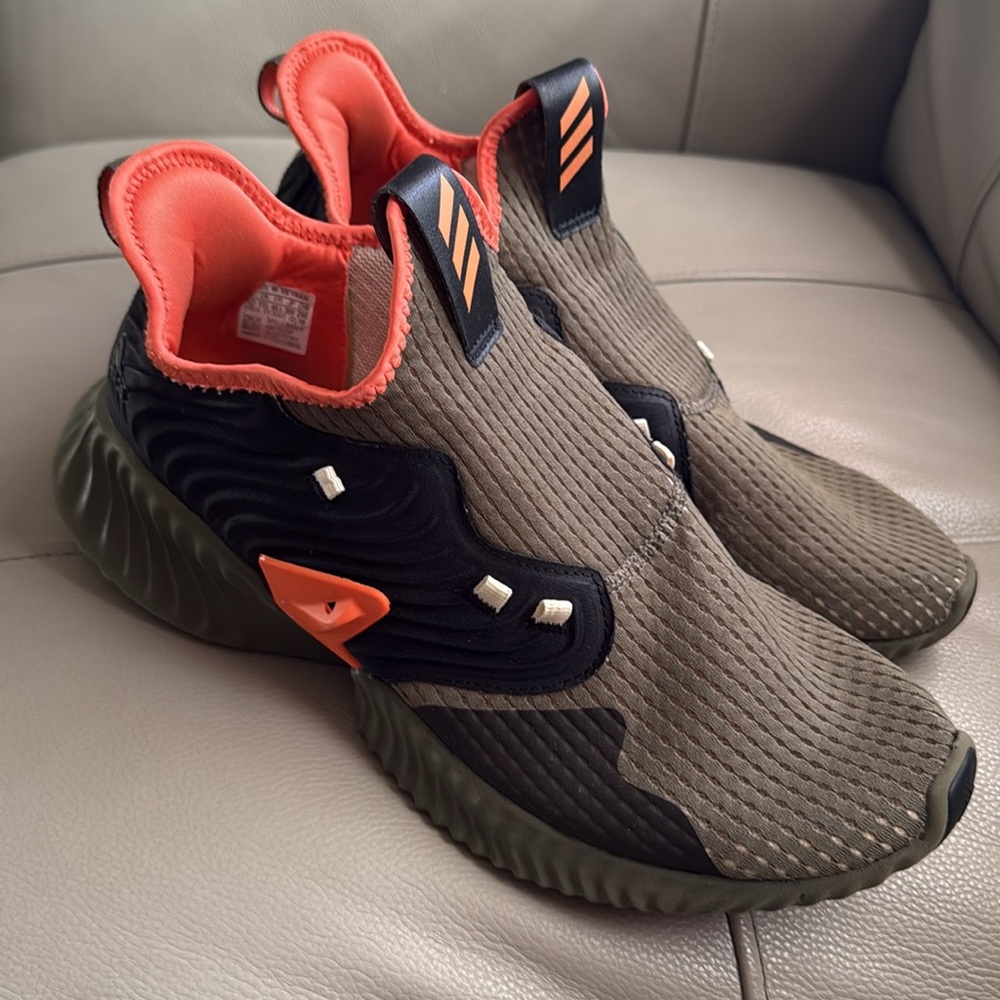 Adidas AlphaBounce Instinct CC M Olive Green Slip On Running‎ Shoes Men's Sz 12 - Picture 5 of 12